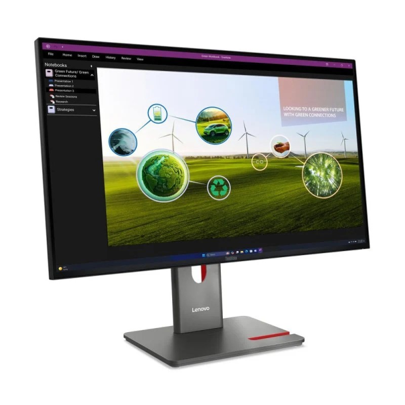 Lenovo ThinkVision P27Q-40 27"QHD IPS 120Hz Black (2560x1440), HA, TI, SW, DP, H DMI, USB-C, KVM, eKVM Lenovo - 1