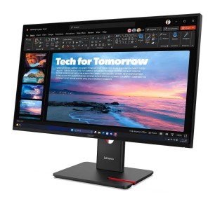 Lenovo ThinkVision T27QD-40 27" QHD USB-C display (2560x1440), HA, TI, SW, DP, H DMI, USB-C, RJ-45 Lenovo - 1