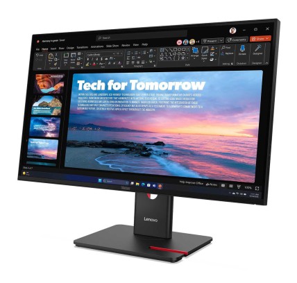 Lenovo ThinkVision T27QD-40 27" QHD USB-C display (2560x1440), HA, TI, SW, DP, H DMI, USB-C, RJ-45 Lenovo - 1