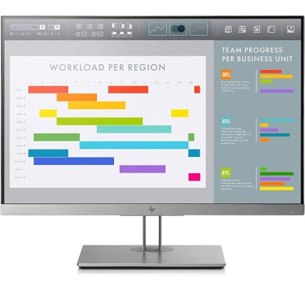 HP EliteDisplay E243i 24"FHD LED DisplayPort, VGA, HDMI 5ms [Reacondicionado Grado A] HP - 1
