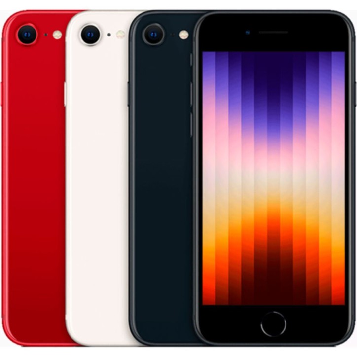 Apple iPhone SE 3 64GB 4.7" Midnight ohne Zubehör -64GB RAM-64GB Festplatte
