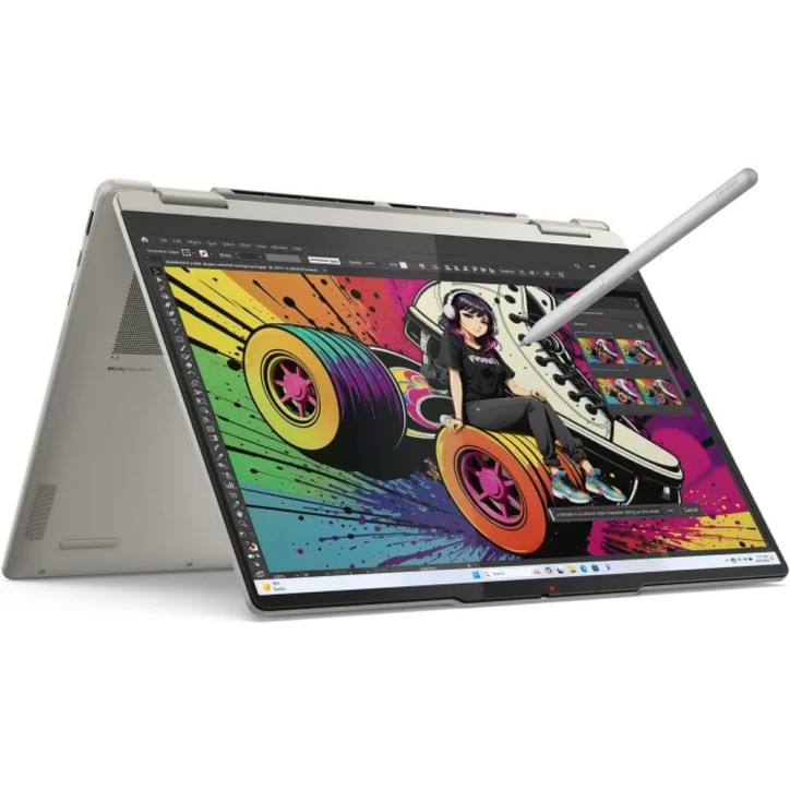 Lenovo Yoga 7 2-en-1 14AKP10 Ryzen AI 5 340, 16 Go, 512 Go SSD, 14", WLAN, BT 5.4 AMD Ryzen AI 5 340-AMD Radeon 840M-16 Go RAM-5