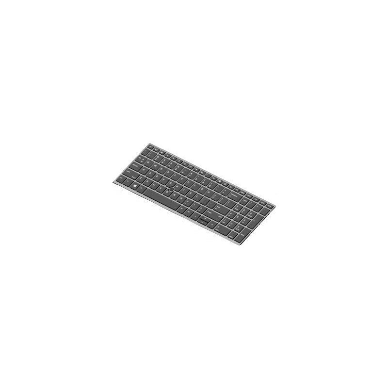 Clavier HP Rétroéclairé Argent QWERTY Reconditionné