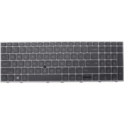 Tastatur HP ZBook Fury 15 G7 G8 QWERTY Englisch USA Grau