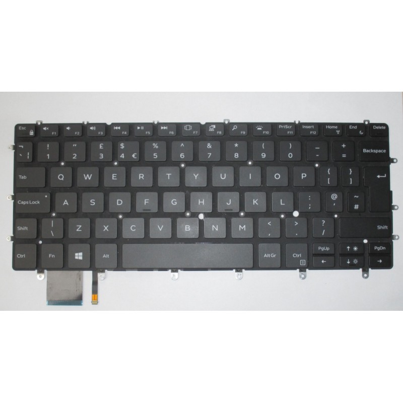 Clavier Dell 082FHM anglais UK QWERTY rétroéclairé pour XPS 13