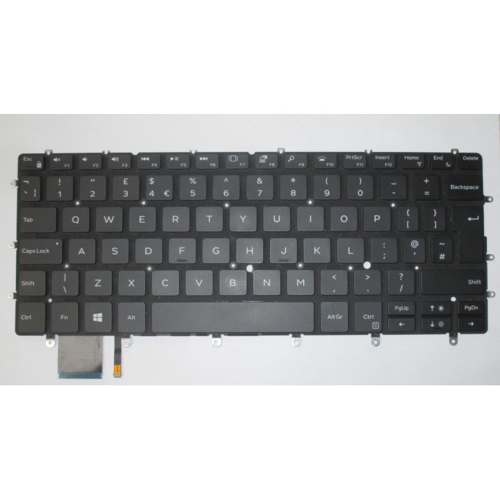 Teclado Dell 082FHM Inglés UK QWERTY Retroiluminado Negro Teclado Dell 082FHM Inglés UK QWERTY Retroiluminado Negro