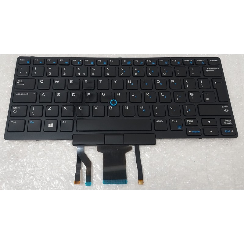 Wiederbeschaffter Dell-Tastatur 0W93F7 Englisch UK QWERTY mit Beleuchtung