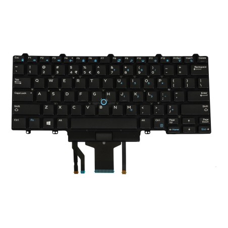 Clavier Dell 0F2X80 Anglais États-Unis QWERTY Rétroéclairé Reconditionné