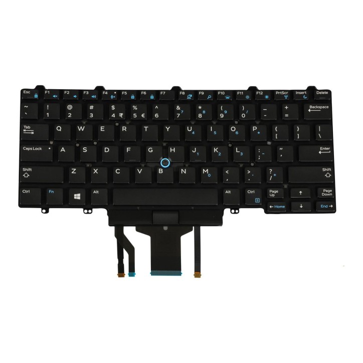Teclado Dell 0F2X80 Inglés EEUU QWERTY Retroiluminado Negro [R4]