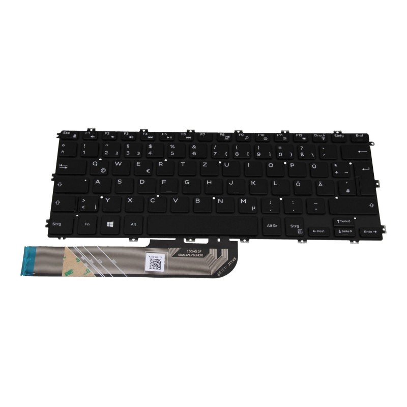 Clavier Dell 0JWPXC Allemand QWERTZ Rétroéclairé Reconditionné