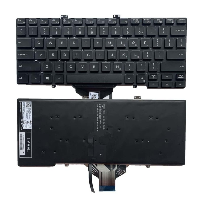 Wiederbeschaffter Dell-Rückleucht-QWERTY-Englisch-Tastatur
