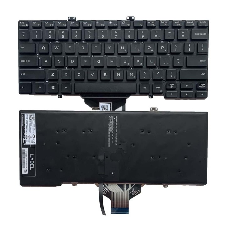 Teclado Dell Retroiluminado QWERTY US Inglés Negro