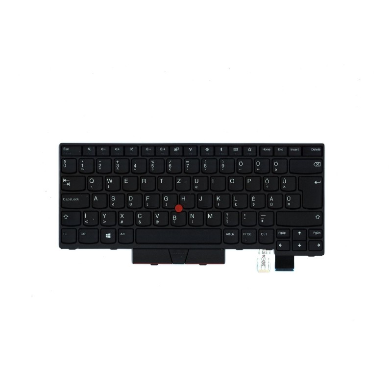 Tastatur Lenovo ThinkPad Nordic Rückenlicht QWERTY Schwarz