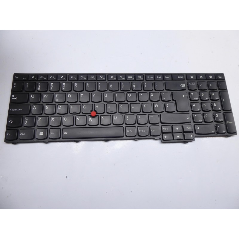 Wiederbeschaffter Lenovo-Tastatur 04Y2396 Dänisch QWERTY mit Beleuchtung