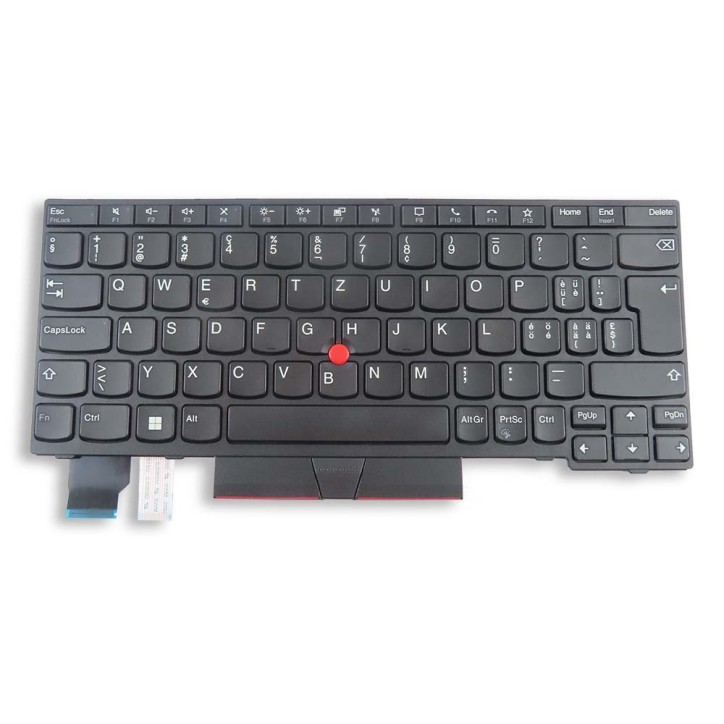 Lenovo 5N20V43167 Teclado Suizo QWERTY para ThinkPad X13 G1/L13/L13 Yoga G2