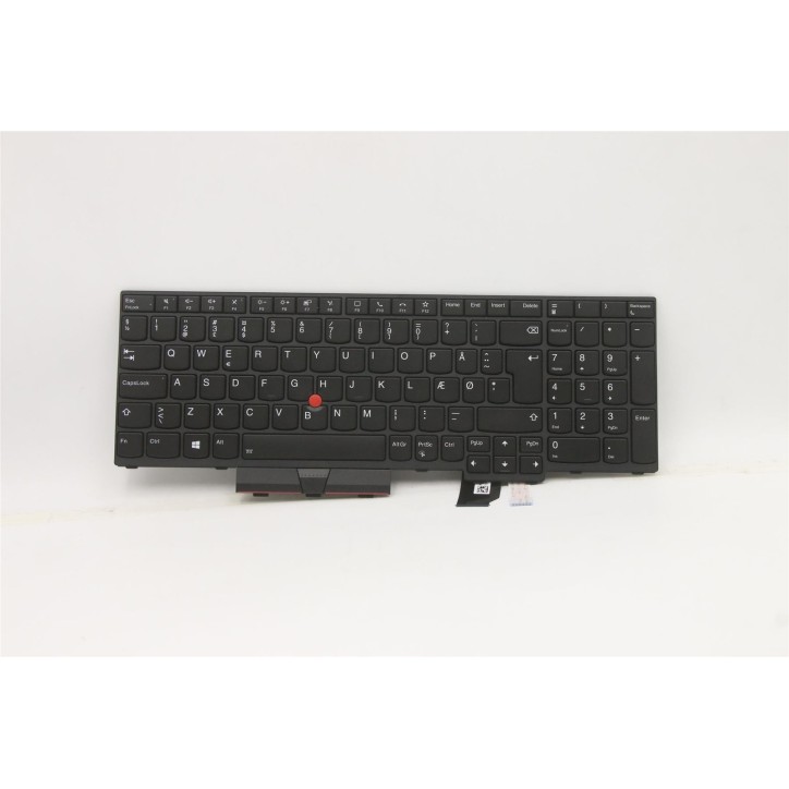 Teclado Lenovo 5N20Z74867 Danés QWERTY Retroiluminado Negro