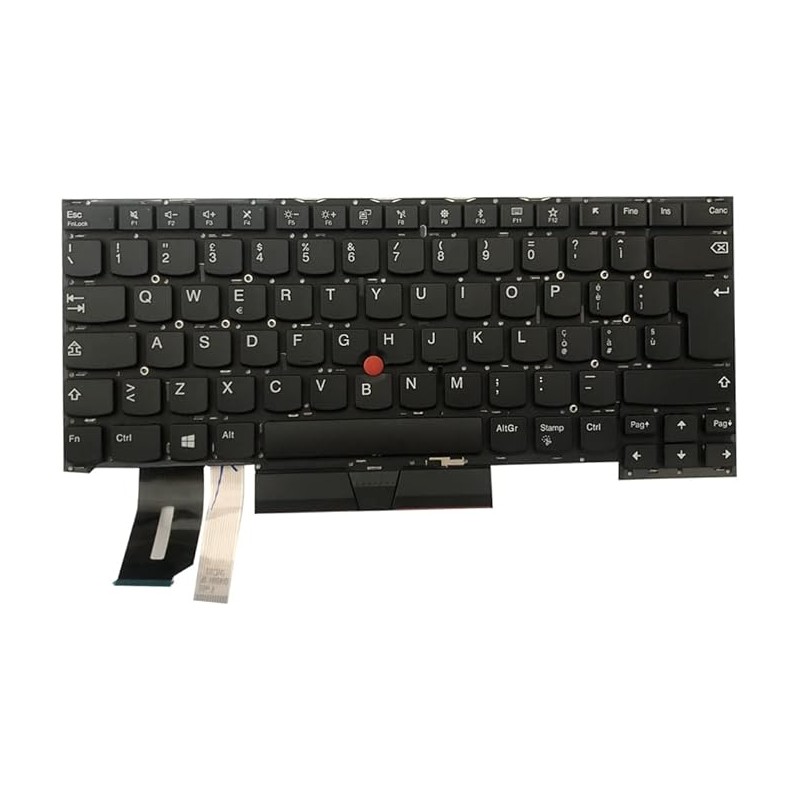 Tastatur Lenovo SN20R58785 Italienisch Retroilluminiert Reconditioniert