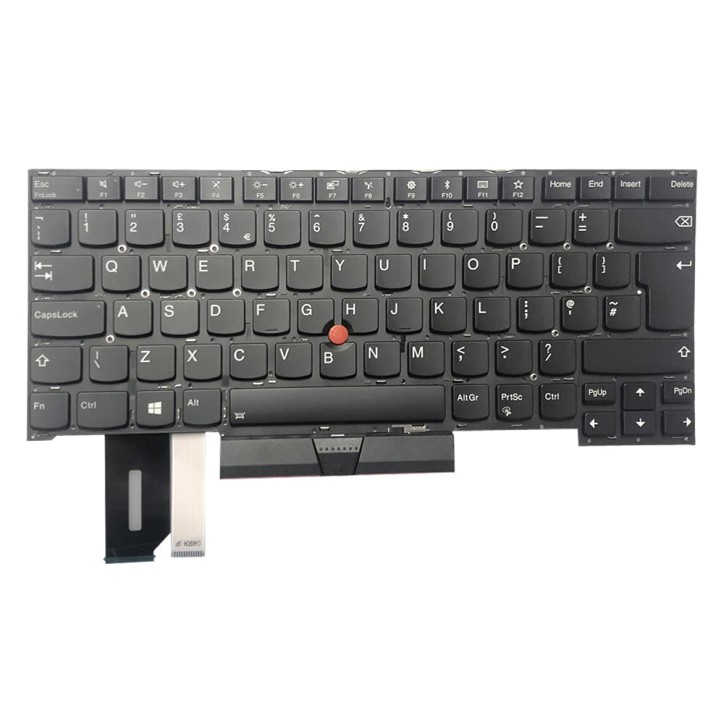 Lenovo SN20R66066 Teclado Inglés UK Retroiluminado Negro [R4]