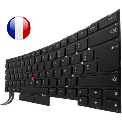 Tastatur Lenovo SN20R66124 Französisch AZERTY Rückenbeleuchtung Schwarz