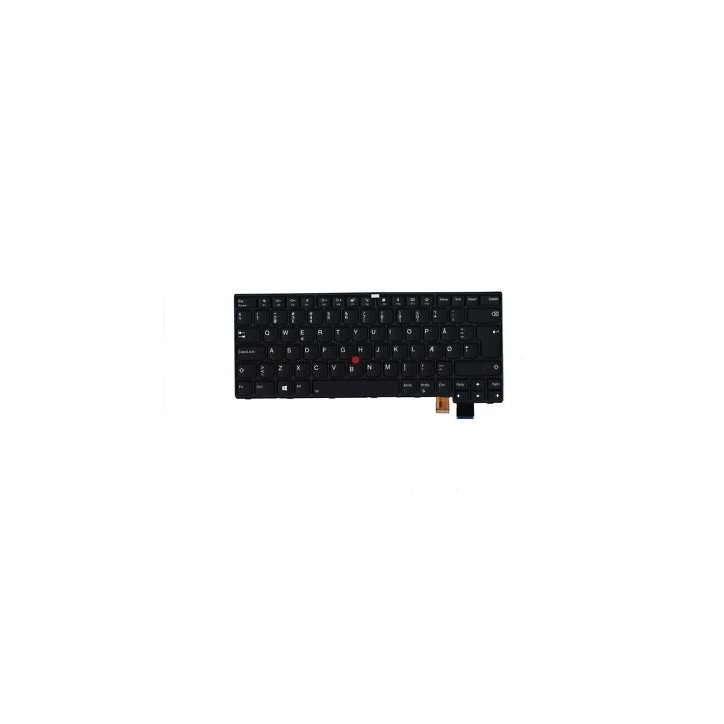 Teclado Lenovo 01EN691 Danés QWERTY Negro