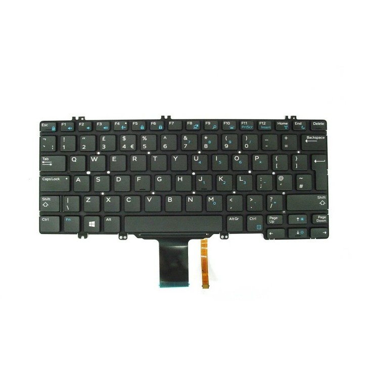 Teclado Dell 0JF8W7 Inglés UK QWERTY Retroiluminado Negro Teclado Dell 0JF8W7 Inglés UK QWERTY Retroiluminado Negro
