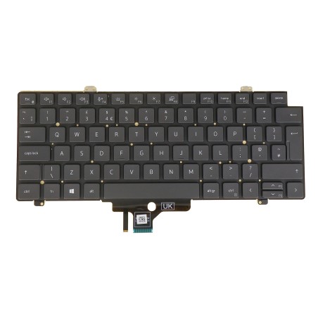 Tastatur Dell 0G7FK7 Englisch UK mit Beleuchtung | Wiederaufbereitet