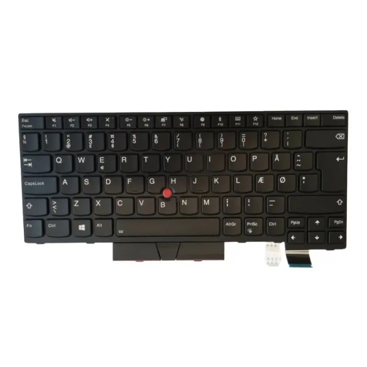 Teclado Lenovo ThinkPad T470 A485 T480 Retroiluminado Negro Danés