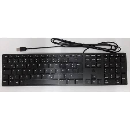 HP Halley Tastatur USB Slim AZERTY Französisch Wiederaufbereitet