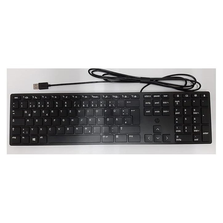 HP Halley USB Slim Keyboard QWERTY Finlandés