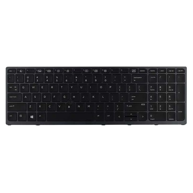 Teclado HP NSK-CZ0BC Alemán QWERTZ ZBook 17 G3 Reacondicionado