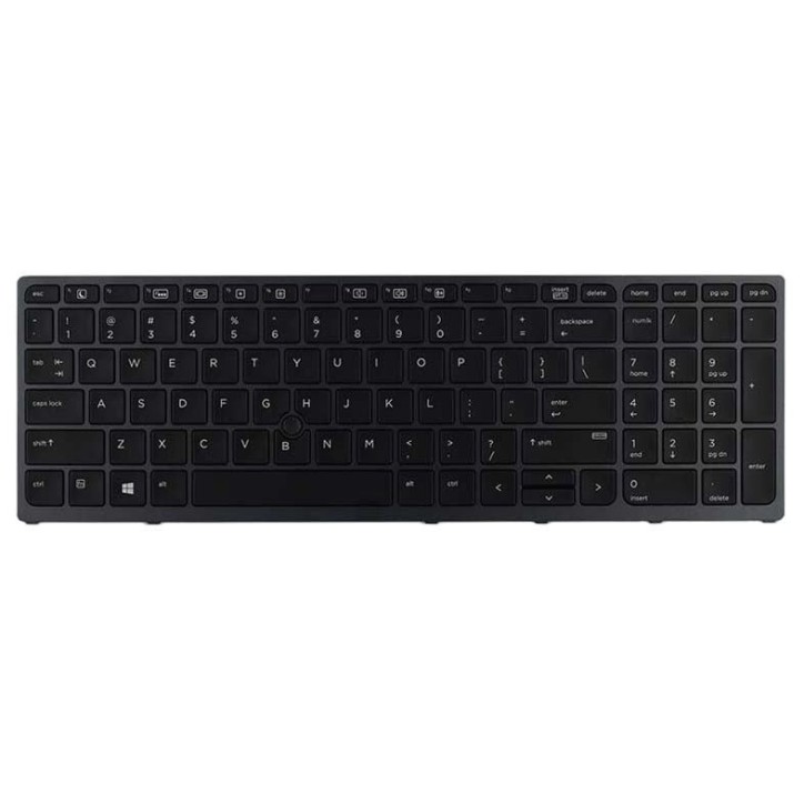 HP NSK-CZ0BC Teclado Alemán QWERTZ Retroiluminado HP NSK-CZ0BC Teclado Alemán QWERTZ Retroiluminado