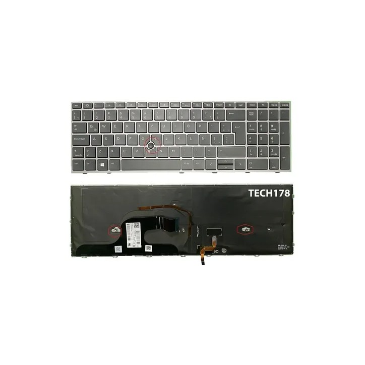 Teclado HP M20128-041 Alemán QWERTZ ZBook Fury 17 G7 G8 Gris Teclado HP M20128-041 Alemán QWERTZ ZBook Fury 17 G7 G8 Gris