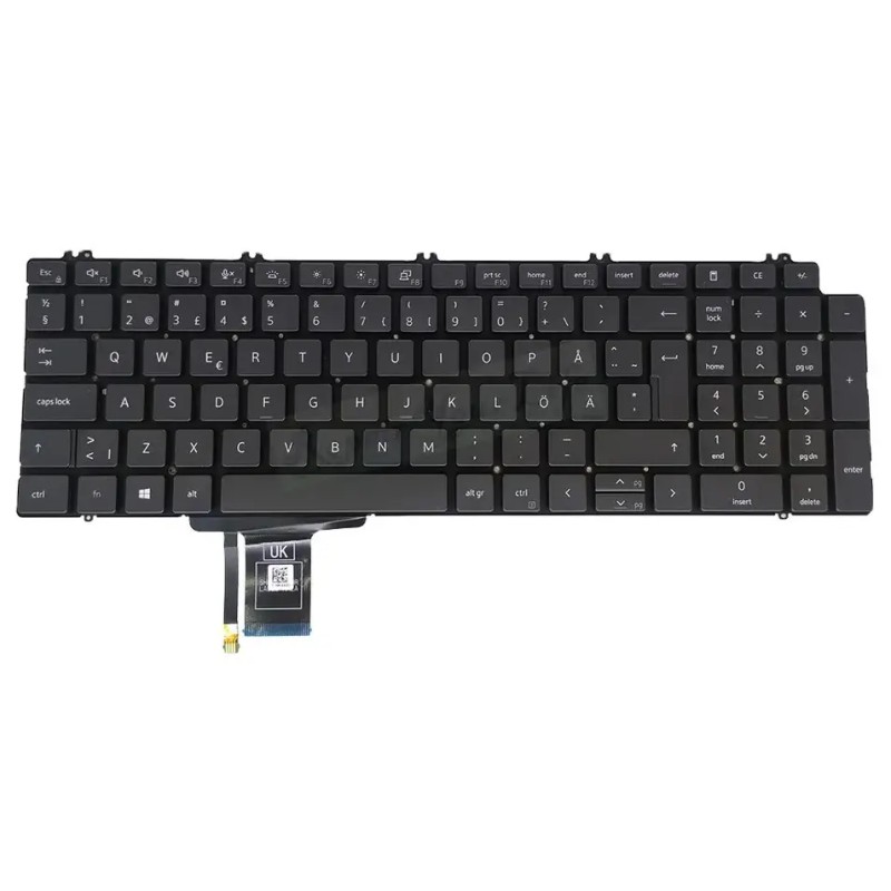 Clavier Dell 0NN0MK Allemand QWERTZ Rétroéclairé Reconditionné