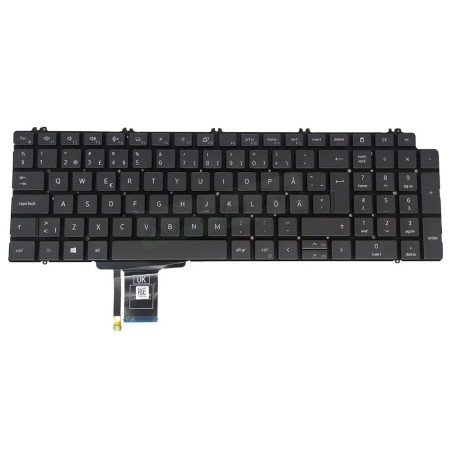 Dell-Tastatur 0NN0MK Deutsch QWERTZ mit Beleuchtung Gebrauchtgerät