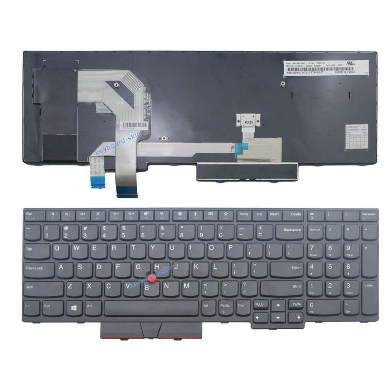 Teclado Lenovo 01HX215 QWERTY UK ThinkPad T580/T570/P52S