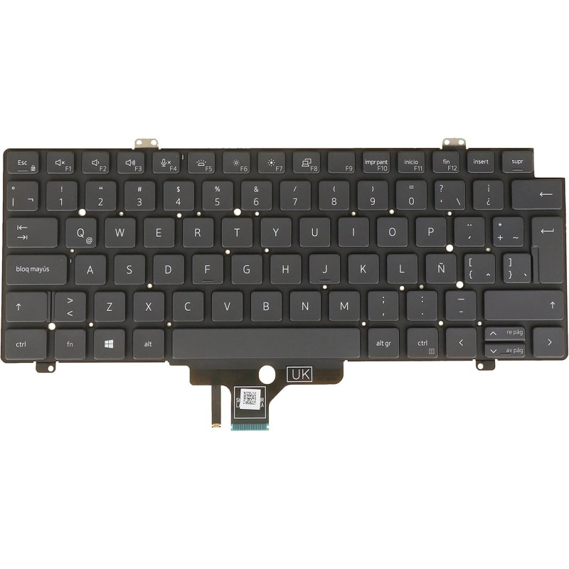 Clavier Dell Rétroéclairé 0MV4X8 0CW3R5 QWERTY USA Reconditionné