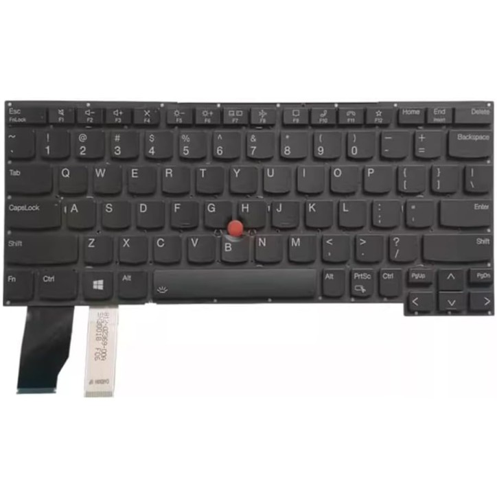 Teclado Lenovo Retroiluminado Nordico QWERTY Negro - SN20V44010 [R4]