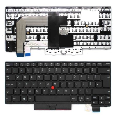 Wiederbeschaffter Lenovo-Tastatur 01HX379 US QWERTY schwarz