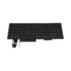 Clavier Lenovo 5N20V78033 Nordique QWERTY avec rétroéclairage