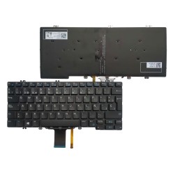 Dell-Tastatur 030FVP Nordic QWERTY mit Beleuchtung Neuwertig