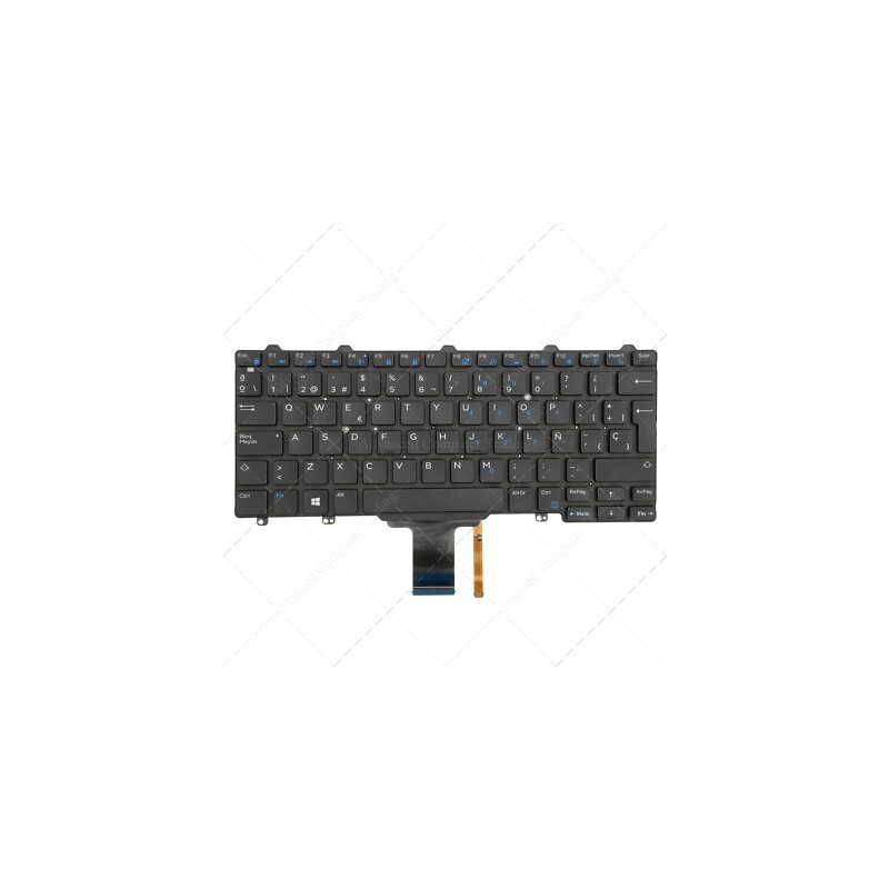 Tastatur Dell 012FJ6 Lateinamerikanisch QWERTY mit Beleuchtung
