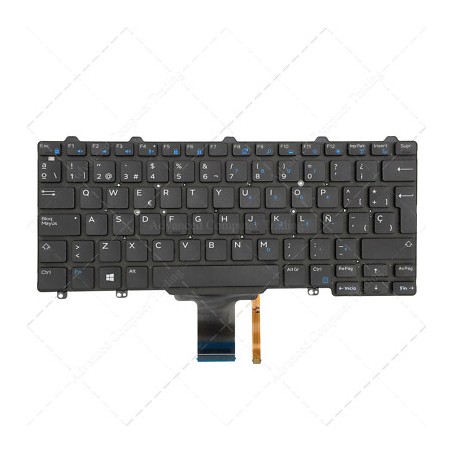 Tastatur Dell 012FJ6 Lateinamerikanisch QWERTY mit Beleuchtung