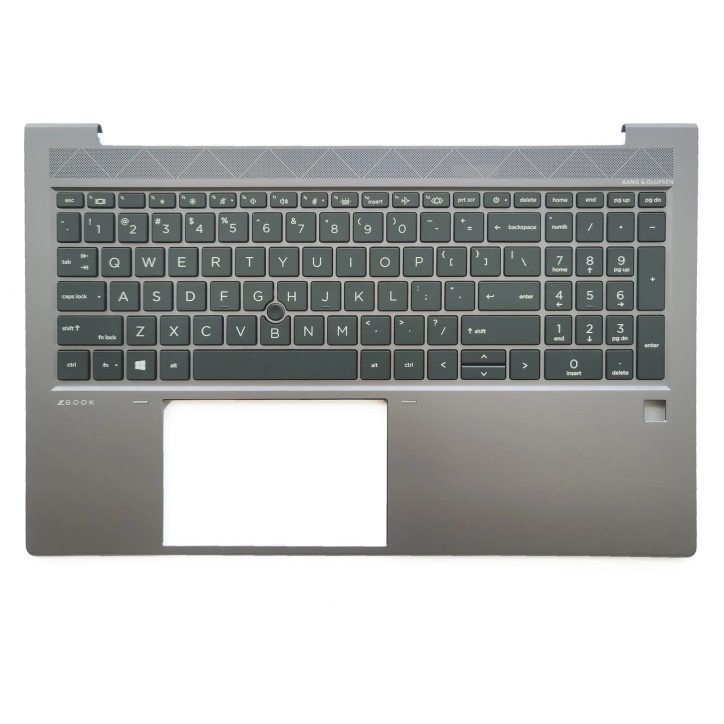 Teclado HP M35847-001 QWERTY USA Gris