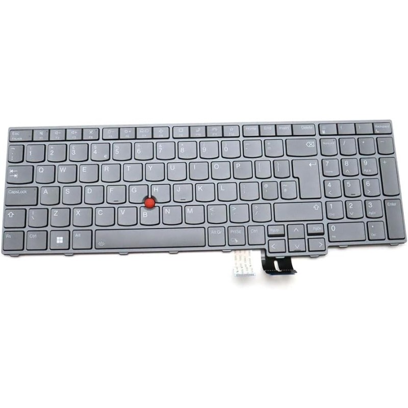 Teclado Lenovo 5N21F39381 ThinkPad P16 G1 G2 Retroiluminado UK