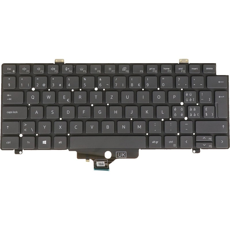 Teclado Dell 0KHHRV Suizo Alemán QWERTZ Reacondicionado