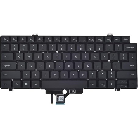 Dell-Tastatur 0P9PH6, Spanisch, mit Beleuchtung, Wiederaufbereitet