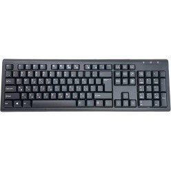 HP 125 Teclado Wired USB QWERTY Hebreo Negro Reacondicionado