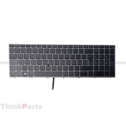 Clavier HP Espagnol QWERTY Gris ZBook Fury 17 G7 G8 Reconditionné