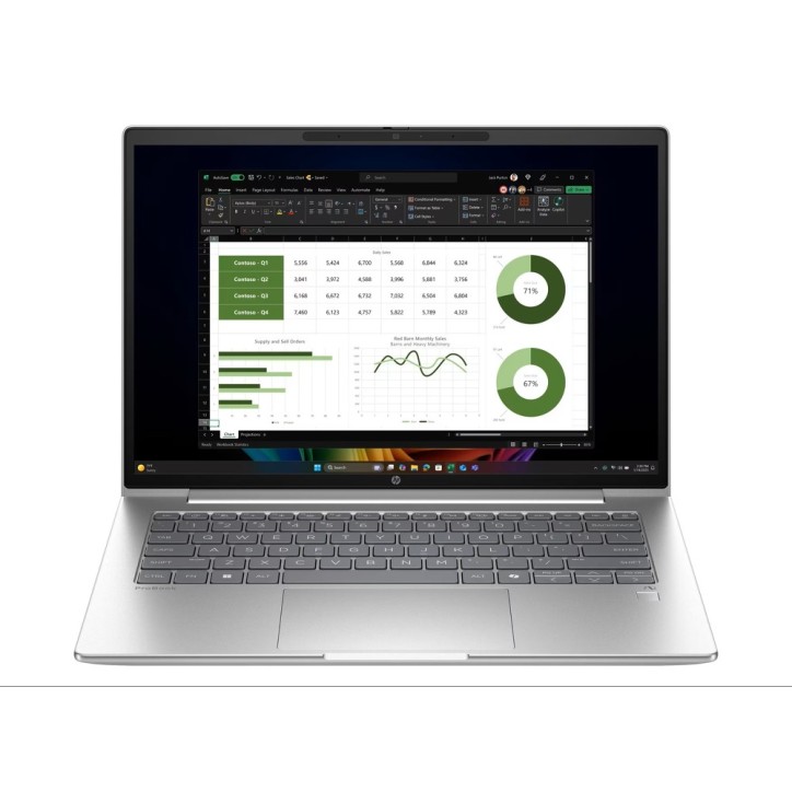 HP ProBook 4 G1q, 16GB, 512GB SSD-NVMe, 14", WLAN, BT, Cam, FPR