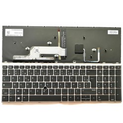 Tastatur HP L12764-051 Französisch AZERTY Beleuchtet Wiederaufbereitet